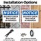 Signmission Security Check Bag Check In Progress OSHA Notice Sign, Plastic, 10in W x 7in L, 2PK OS-2PACK-NS-P-710-L-18270 - alternate 4